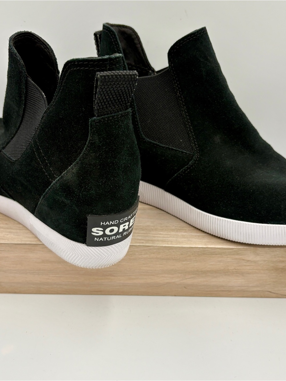 SOREL Women’s' Black Suede Slip-On Sneaker Boot